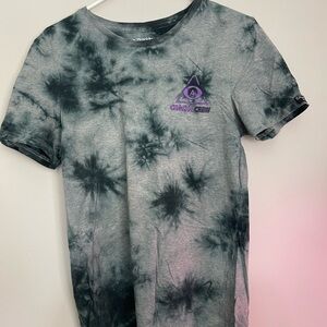 Dutch Bros Green and Gray Tie-Dye T-Shirt